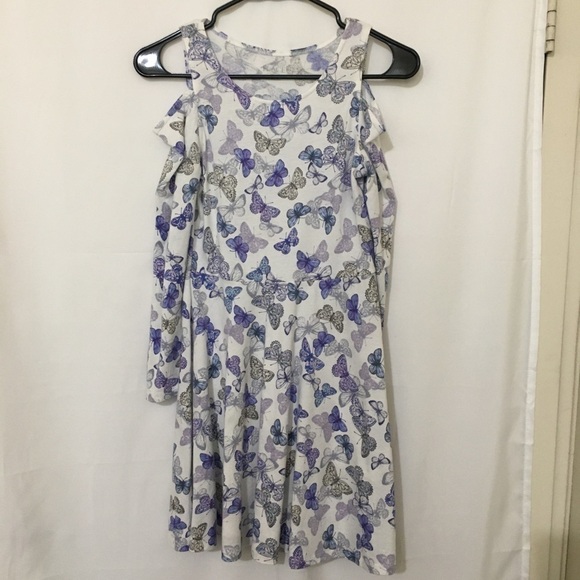 3/$35❤️Children’s place butterflies L/S Dress L - Picture 3 of 9